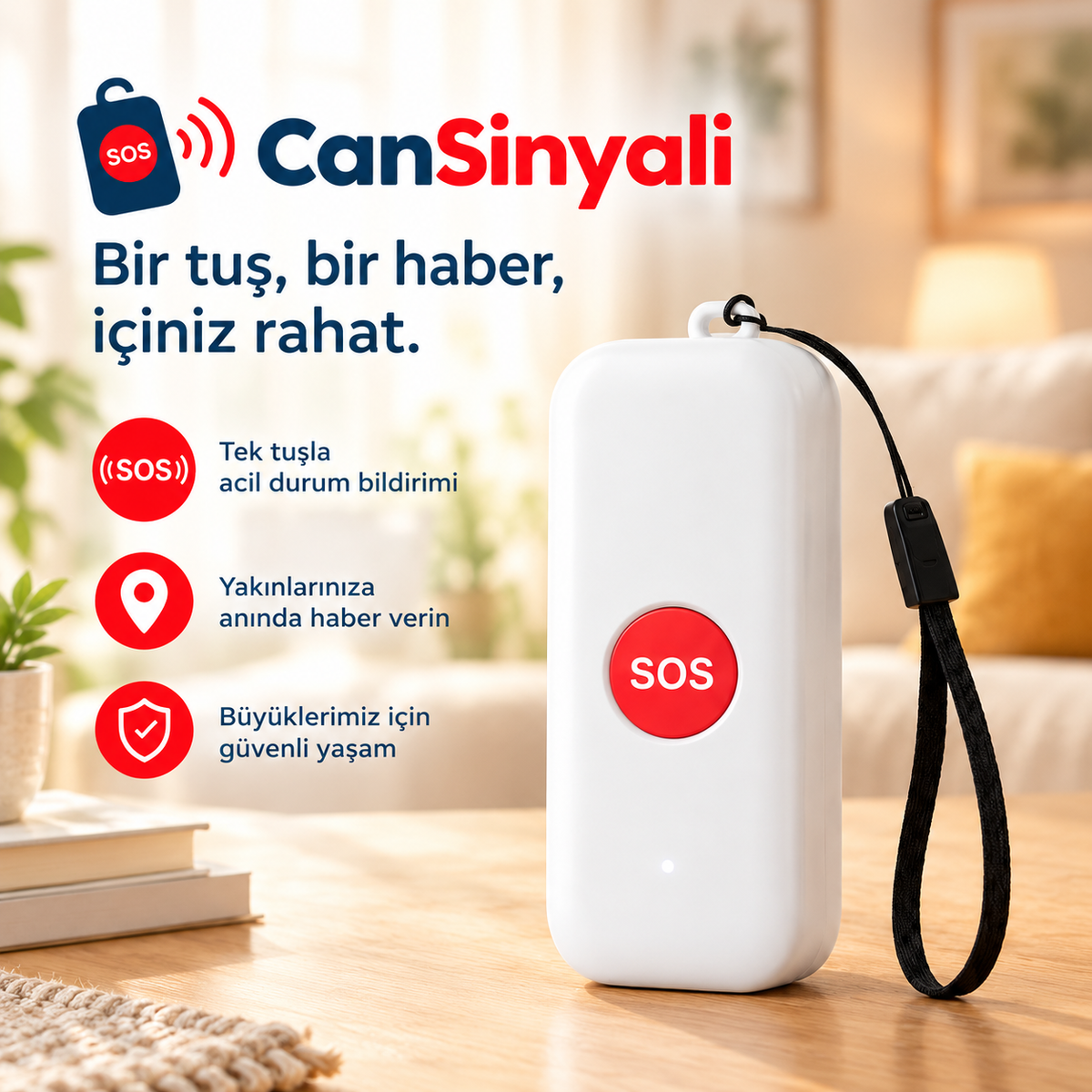 CanSinyali WiFi SOS Alarm Düğmesi